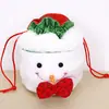 Saco de Presente de Natal Chifres de Pelúcia Saco de Frutas da Paz Crianças Doces Saco de Embalagem para Presente de Natal Festa Decoração de Feriado