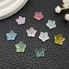 Accesorios para Joyería DIY Polvo Dorado 11mm Flor Flor de Ciruelo Estilo Antiguo Pétalos Acrílicos Flor de Cinco Pétalos Pasador para el Cabello Corona para el Cabello Pendientes