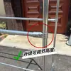 Perchero de tubo de acero galvanizado para ropa de piso exterior doble barra tubería de agua secado colcha hogar doble fila balcón perchero