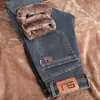 Jeans Gruesos Forrados de Polar para Hombre 2025 Nuevos Rectos Sueltos Casuales Pantalones Largos Tendencia para Hombre