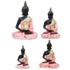 Resina Hall Completo Buda Sapo Tres Estatuas Sagradas Buda Sakyamuni Bodhisattva Avalokiteshvara Bodhisattva Ksitigarbha Buda Sambo