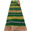 Conjunto de vestido feminino de veludo listrado bordado para outono e inverno em estoque fabricante de tecido de renda atacado Veludo