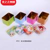 Caja Metálica para Empaque de Bolsitas de Té de Flores Caja de Té Lata Metálica Caja Metálica Caja de Regalo para Alimentos Empaque Caja Metálica Impresión y Sellado con Imágenes