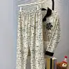 Pijama de mujer estilo coreano para otoño, de manga larga, talla grande, cárdigan holgado, adecuado para usar al aire libre, engrosado, tipo algodón, 200 gramos, conjunto de ropa para el hogar