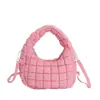 Bolsa de Hombro Portátil de Nube Súper Popular de Nicho para Mujer 2025 Nueva Ligera y Versátil con Diseño de Rejilla de Burbujas