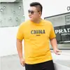 Camiseta de manga corta de algodón puro de corte holgado para hombre talla grande, talla extra grande para hombres con sobrepeso, top moderno