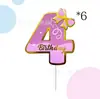 Números Calientes de Venta Transfronteriza 0-9 Adornos para Pastel de Cumpleaños para la Fiesta de Cumpleaños de Niños Decoración de Mesa de Postres