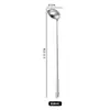 Cuchara de Acero Inoxidable con Forma de Calabaza y Punta Redondeada, Cuchara para Aceite, Cuchara para Mezclar, Cuchara para Condimentos, Cuchara para Hielo, Cuchara para Servir, Grado Alimenticio, Estilo Lujo Ligero