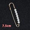 Artefacto para la cintura de los pantalones pasador de cintura broche anti-exposición broche de corsage de alta gama joyería hebilla de broche de perlas