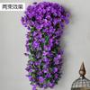 Flor de Violeta Simulada Hortensia Flor Falsa Pared Balcón Planta Araña Enredadera de Flores Simuladas Decorativa Hortensia Simulada Colgante de Pared