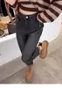 Jeans Rectos Talla Grande para Mujer Otoño 2025, Pantalones Harem Holgados de Cintura Alta Adelgazantes Estilo Papá para Figuras con Forma de Pera