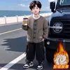 Ropa de Invierno para Niños Chaqueta Arrugada Chaqueta Fina Acolchada Elegante Ropa de Algodón Engrosada Moda Otoño/Invierno para Bebé Más Terciopelo Cálido