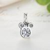 Colar pingente de Mickey Mouse flash Zircônia diamante design sense moda versátil fofo desenho animado doce cool estilo corrente clavícula
