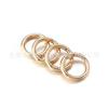 Anillo Abierto Móvil de Aleación de Zinc al por Mayor Fabricante Anillo de Resorte Metálico Rastreador Hebilla Localizador Anti-Pérdida