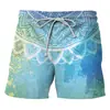 Pantalones Cortos de Ocio Populares de Verano Transfronterizos para Viajes, Vacaciones, Playa, Mar con Estampado Digital 3D