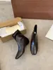 Botas tipo Martin con Cremallera Trasera Estilo Retro Temperamento para Mujer Moda Commute Punta Cuadrada Tacón Grueso Botas Chelsea