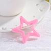 Acessórios de Resina Chaveiro para Celular DIY Recorte Estrela de Cinco Pontas Material para Colar Pode Ser Personalizado em Várias Cores