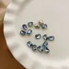 Broca de manicure 6*8mm octogonal longa super flash manicure diamante colorido rede vermelha explosões acessórios joias de strass broca de ponta fina
