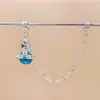 Retenção de Cor Elevada 14K Retenção de Cor Acessórios de Cristal Pingente Rainha Mãe Saturno Corrente de Segurança Cruz DIY Pulseira Colar