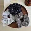 Goma para el pelo de lunares simple y elegante con un toque de alta gama, scrunchie grande, estilo coreano, cuerda para el pelo estilo perezoso para mujer que no daña el cabello