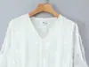 Venta al por mayor Primavera 2026 Nuevo Estilo Europeo y Americano Ropa de Mujer Bordado de Mariposa Encaje Hombros Descubiertos Vestido de Gasa 6189