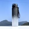 Vaso de agua deportivo con gradiente, gran capacidad, 1 l, a prueba de fugas, portátil, de plástico, con báscula, para deportes al aire libre, fitness