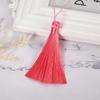 Artículos al contado, 8 cm, estilo antiguo vertical, pequeñas orejas gruesas, poliéster, seda de hielo, borla, marcador, sombrero alto Hanfu, joyería, colgante, oreja colgante