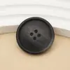 Botones Negros Redondos para Traje, Botones para Abrigo y Gabardina, Botones Versátiles para Abrigo, Accesorios de Hebilla para Cinturón
