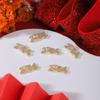 Accesorios para Uñas Zirconio Año Nuevo Zodiaco Personaje de la Fortuna Moneda Borla Colgante Estilo Chino Metal Uñas Pedrería