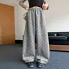 Pantalones Largos Transfronterizos para Niñas con Vendaje en los Pies 2026 Nuevo Estilo Niños Sueltos Medianos y Grandes Niños Estilo Coreano Primavera y Otoño Pentagrama Cuchillo Curvo Pantalones de Chándal