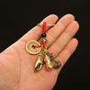 Llavero con alicates de cangrejo hechos a mano de latón, colgante para bolso de hombre y mujer, accesorio para llave de coche