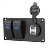 Carregador de Carro Acessórios Mais Vendidos para Iates, Carros, Veículos Off-Road e Barcos: Peças de Modificação com Botão de Interruptor, Carregador de Carro com Interruptor de Duas Posições
