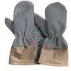 Guantes para Lavar Platos de Cuero con Hilo Plateado, Guantes de Cocina Multifuncionales Extensos y Engrosados, Paño Rascador para Limpieza Doméstica y Eliminación de Manchas