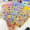 Chupete Súper Negro Pegatinas de Cristal 3D Dibujos Animados de Pikachu Lindos Decoración de Diario Infantil Pegatinas en Relieve DIY