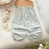 Ropa Infantil Estilo Coreano Pantalones de Verano para Niñas 2025 Nuevos Pantalones Yamamoto con Borde de Encaje para Niñas Pantalones de Pierna Ancha Estilo Occidental para Niñas