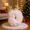 Lazos para el pelo de peluche navideños de venta caliente transfronterizos, diademas, cintas para la cabeza, accesorios para el pelo de astas de ciervo navideño, en stock al por mayor para peinado
