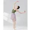 Falda de Entrenamiento para Mujer, Color Sólido, Estilo de Nicho, Sensación de Alta Gama, Tutú de Ballet de Malla Versátil