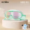 Gafas de Natación, Venta Caliente Transfronteriza Impermeables Antivaho Galvanizadas para Adultos con Marco Grande, Equipo y Suministros de Natación al por Mayor