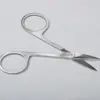 Tijeras pequeñas curvas tijeras para cejas tijeras de belleza tijeras para pegatinas de doble párpado tijeras de acero inoxidable tijeras para cejas