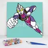 20*20 Pintura al Óleo Digital de Dibujos Animados de Anime Pintura Decorativa DIY para Colorear Hecha a Mano para Niños Stock Listo Pintura al Óleo Digital al por Mayor