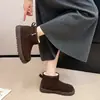 Botas de Nieve de Suela Gruesa para Mujer 2026 Estilo Nuevo Bestseller de Invierno Piel y Piel Integradas Antideslizantes Acolchadas de Terciopelo Cálidas Botas de Nieve