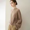 26 Suéter Casual de Caxemira 100% Outono/Inverno para Mulheres, Tricô Trançado, Gola Redonda, Pulôver, Modelagem Solta, Suéter com Toque Relaxado