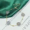Colar, Pulseira, Tornozeleira, Brinco de Cristal Rosa Fresco e Versátil Conjunto, Simples, Moderno e Versátil Fabricante Atacado