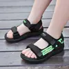 Sandalias Resistentes al Desgaste de Verano para Niños, Zapatos de Playa de Moda Antideslizantes para Niños, Zapatillas de Suela Suave, Transpirables, Ligeras