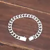 Pulsera de Plata de Ley 925 para Hombre Moderna Simple Cadena Europea y Americana Personalizada Pulsera de Plata para Mujer Plata Tailandesa Versátil Joyería de Mano para Estudiante