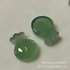 Ágata Calcedonia Tipo Hielo Gradiente Verde Aceite Colgante Buda Maitreya Patrón de Hoja Montaña Mitad Agua Hebilla de Paz Colgante de Jade