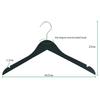 Loja de Roupas Cabides de Roupa Madeira Preta Cabides para Roupas Masculinas e Femininas Varal de Secagem de Roupas Antiderrapante Loja de Vestidos de Noiva e Ternos Cabides para Roupas Atacado