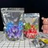 Saco Ziplock Auto-Suportável, Saco com Fecho Zíper Revestido de Alumínio, Saco de Embalagem Auto-Selante de Grau Alimentício, Impermeável, Selo Espessado, Reutilizável
