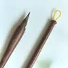 Pluma Zidao para caligrafía cursiva pequeña, caligrafía tradicional con envoltura de papel de la era Jin y Tang, escritura cursiva, escritura regular, estilo de línea fina y oro fino, pluma de caligrafía de punta gruesa y cerdas cortas