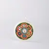 Tíbet Rechung Nepal Mantra de Seis Caracteres Puro Pintado a Mano Núcleo de Tarjeta 3.5
